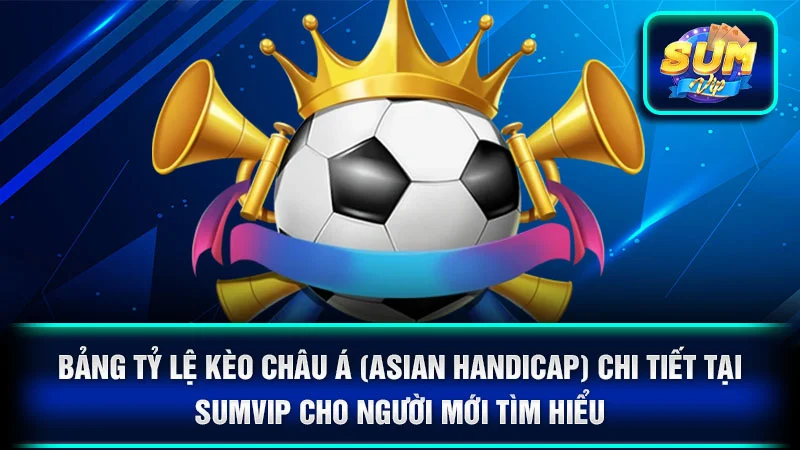 Bảng tỷ lệ kèo Châu Á (Asian Handicap) chi tiết tại SumVip cho người mới tìm hiểu.